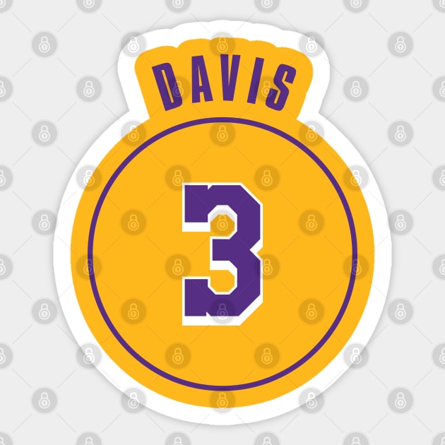 Anthony Davis Name and Number Sticker by Legendary